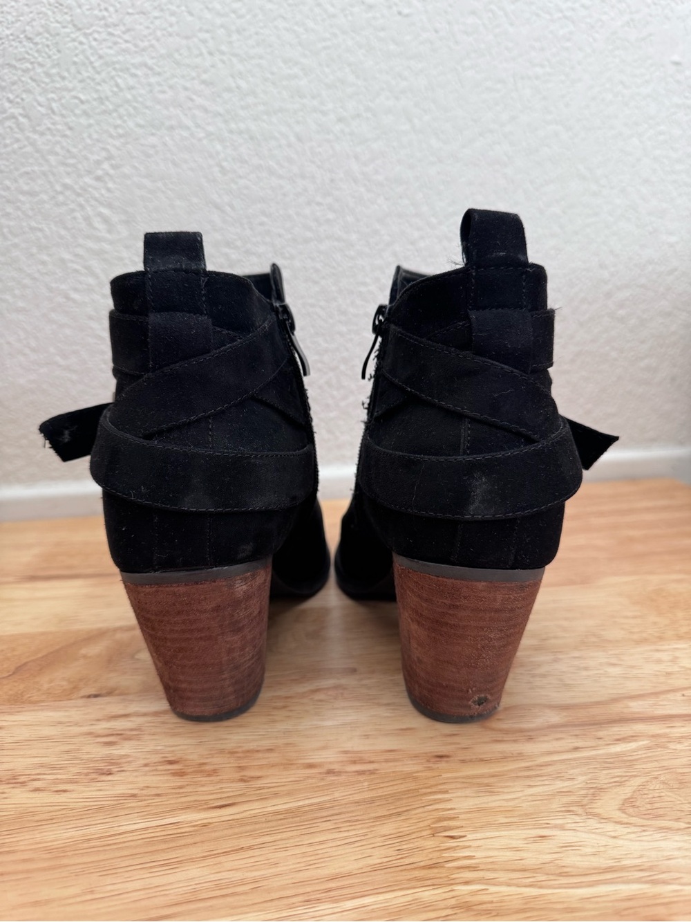 Torrid Stacked Ankle Bootie - Black (WW) - Picture 9 of 12
